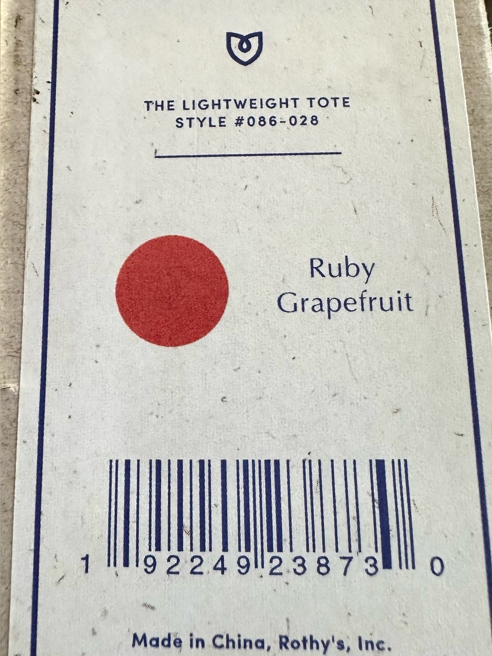 Rothy’s The Lightweight Tote Ruby Grapefruit NWT Authentic w/ Original Box - Picture 5 of 6